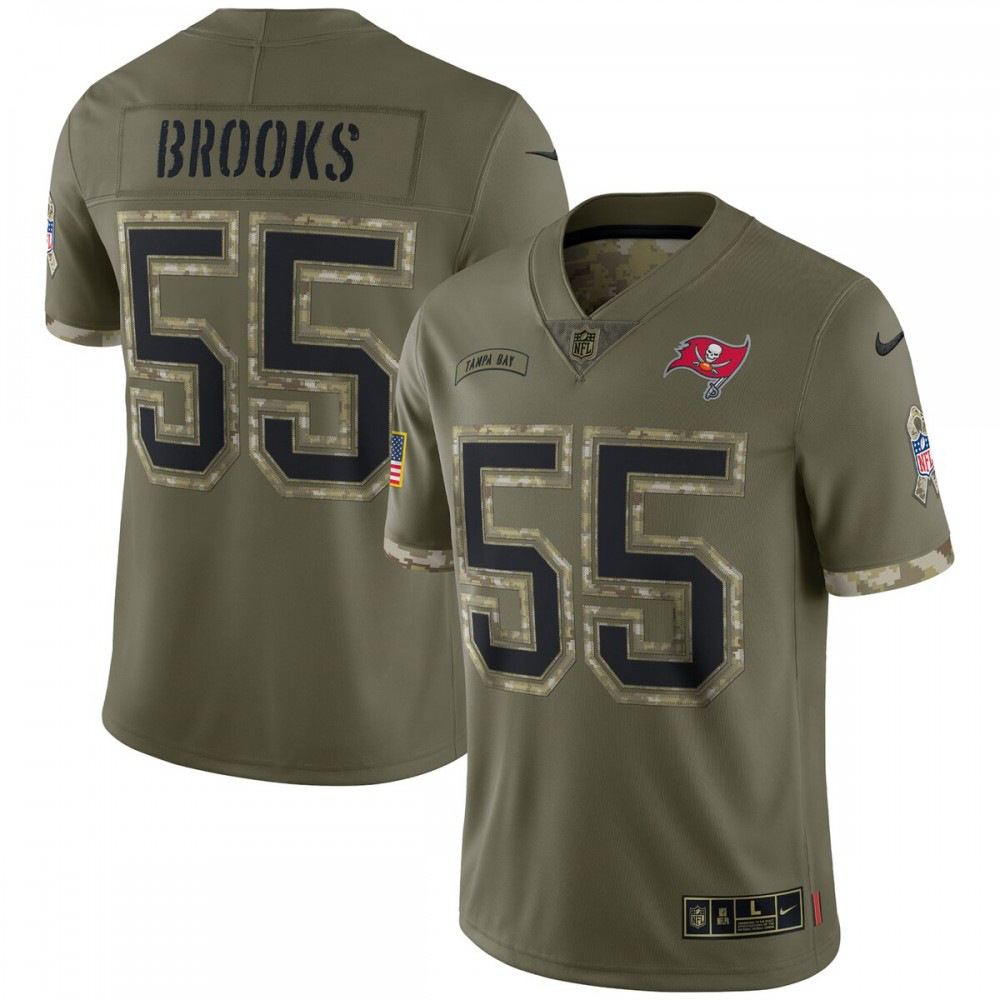 Derrick Brooks Tampa Bay Buccaneers 2022 Salute To Service Retired Player Limited Jersey - Olive-GridironStore